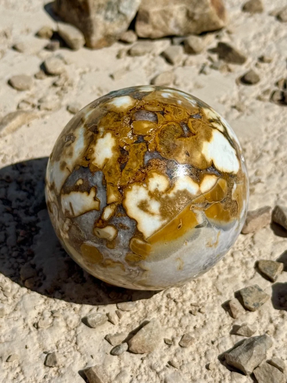 AAA Indonesian King Cobra Jasper Chalcedony Crystal Sphere